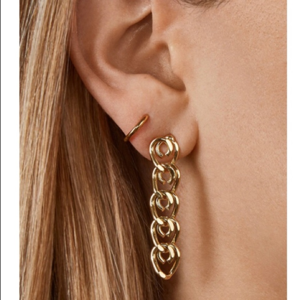 BAUBLEBAR Nile Gold Chain Drop Earrings